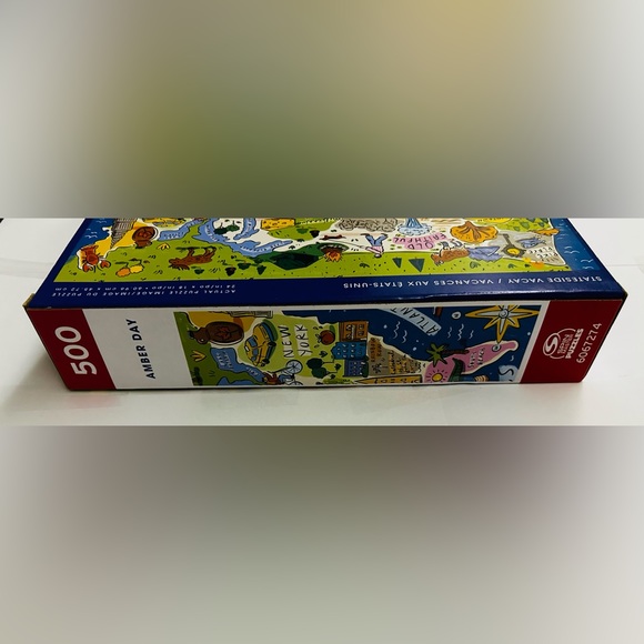 New “Amber Day Stateside Vaca” Map of the US Puzzle 24” x 18” 500 Pieces - Picture 3 of 16